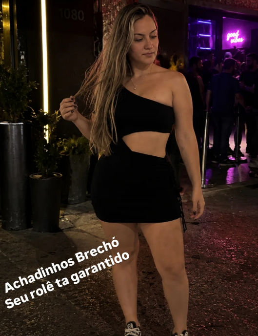 Cliente com conjunto preto — rolê garantido
